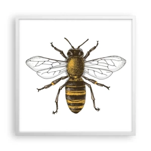 Poster in einem weißen Rahmen - Schön und gut - 60x60 cm