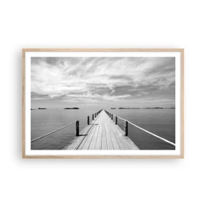 Poster in einem Rahmen aus heller Eiche - Oder vielleicht eine Reise ... - 91x61 cm