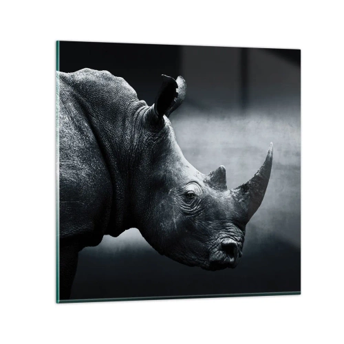 Glasbild - Bild auf glas - Richtiges Profil - 50x50 cm