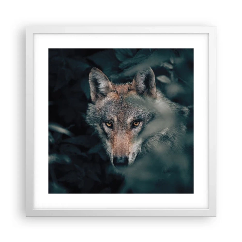 Poster in einem weißen Rahmen - Jäger - 40x40 cm