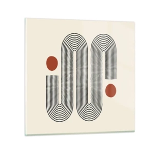 Glasbild - Bild auf glas - Vom Anfang bis zum Ende - 40x40 cm