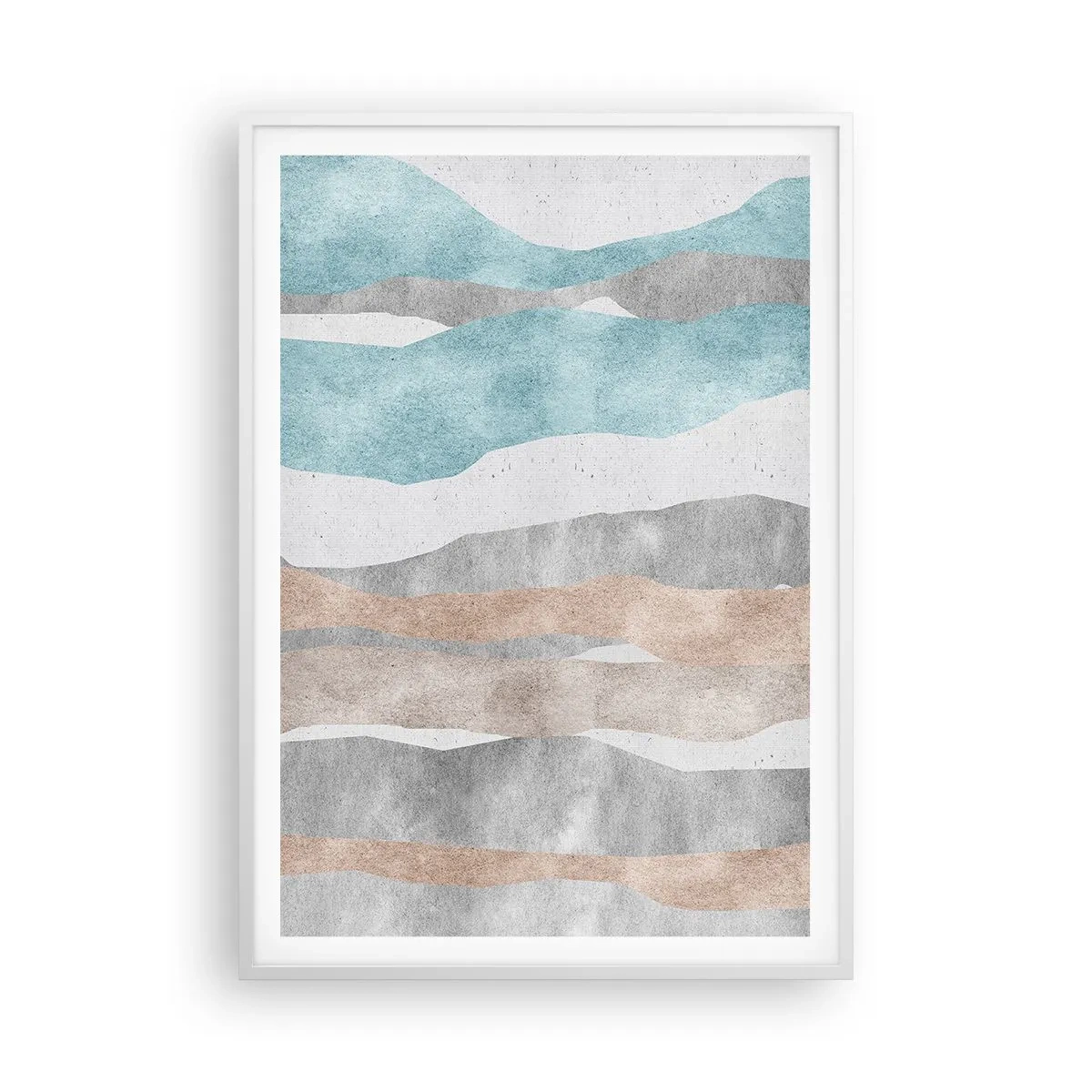 Poster in einem weißen Rahmen - Studie über Nähe - 70x100 cm