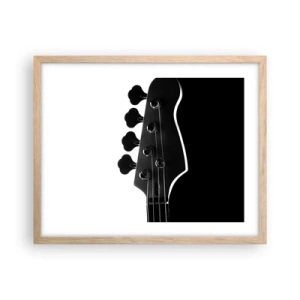 Poster in einem Rahmen aus heller Eiche - Rockige Stille - 50x40 cm