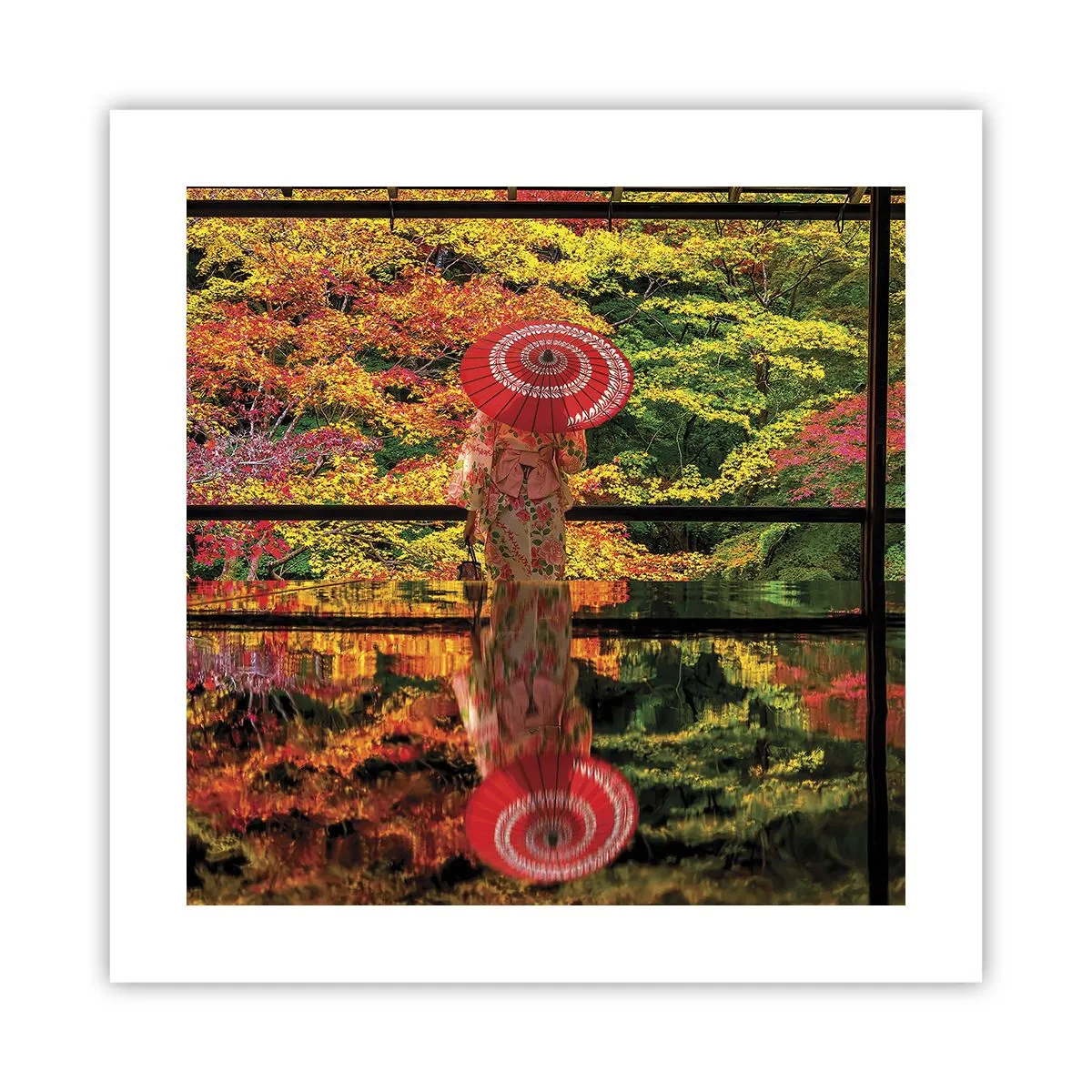 Poster - Im Tempel der Natur - 40x40 cm