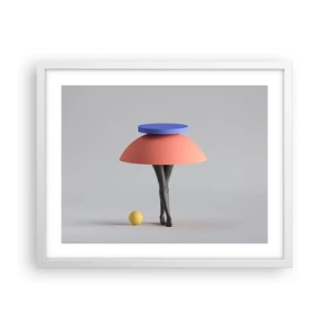 Poster in einem weißen Rahmen - Surrealistische Komposition - 50x40 cm