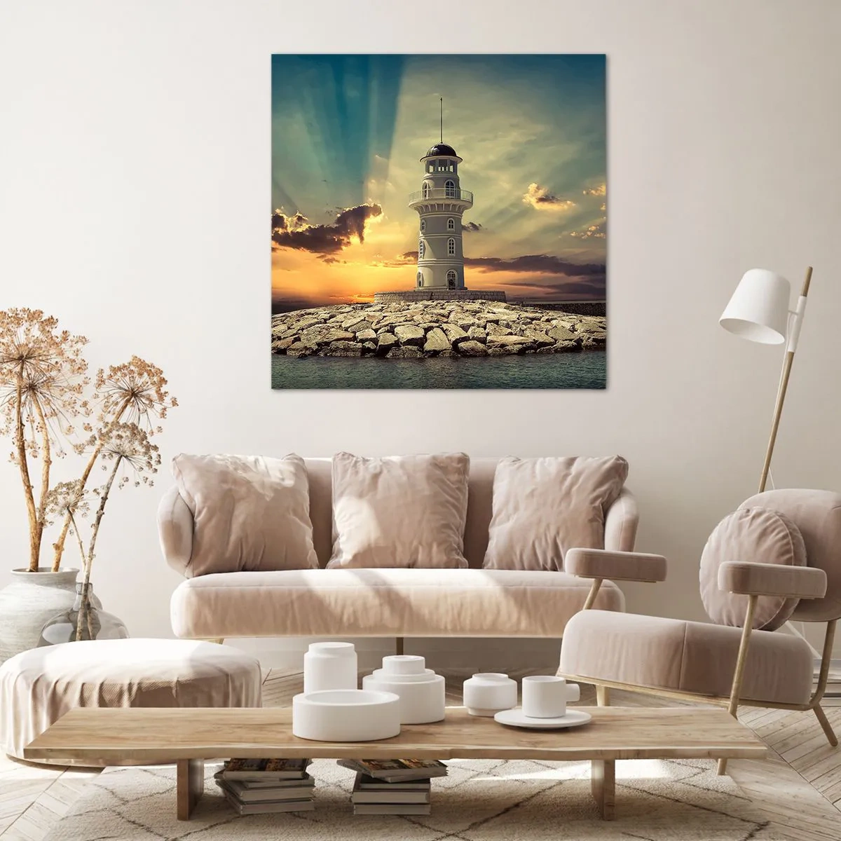 Bild auf Leinwand - Leinwandbild - Licht - Gut - Schönheit - 50x50 cm