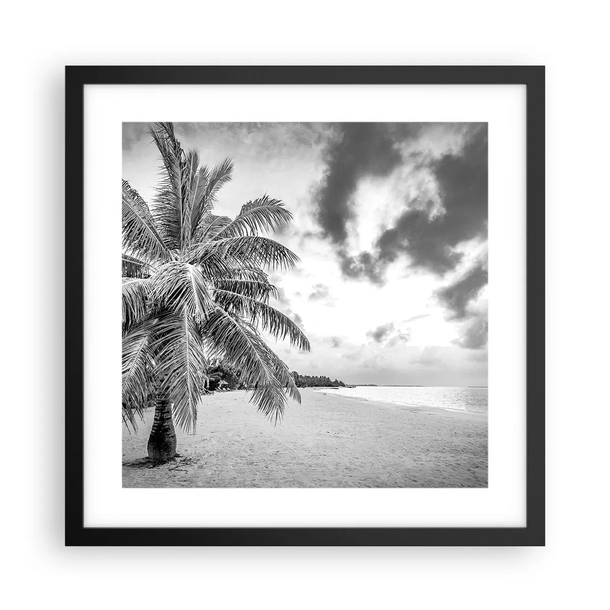 Poster in einem schwarzem Rahmen - Wenn du dich nach Einsamkeit sehnst ... - 40x40 cm