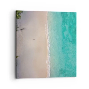 Bild auf Leinwand - Leinwandbild - Paradiesstrand - 70x70 cm
