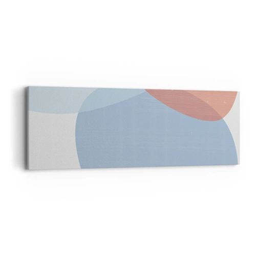 Bild auf Leinwand - Leinwandbild - Pastellbeziehungen - 90x30 cm