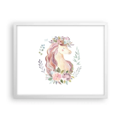 Poster in einem weißen Rahmen - Eine Einladung in die Welt der Märchen - 50x40 cm