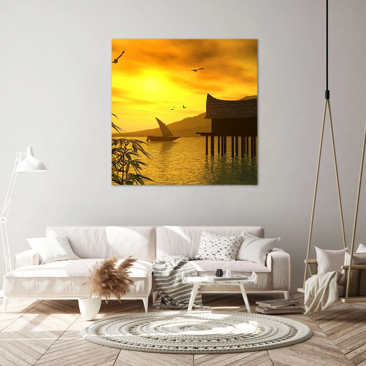 Bild auf Leinwand - Leinwandbild - Der ersehnte Frieden - 70x70 cm