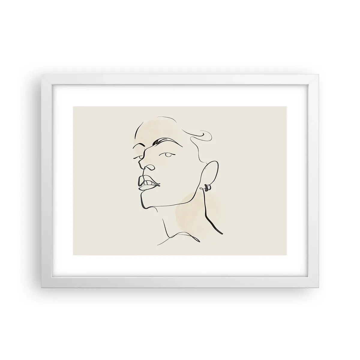 Poster in einem weißen Rahmen - Ein stolzer Blick - 40x30 cm