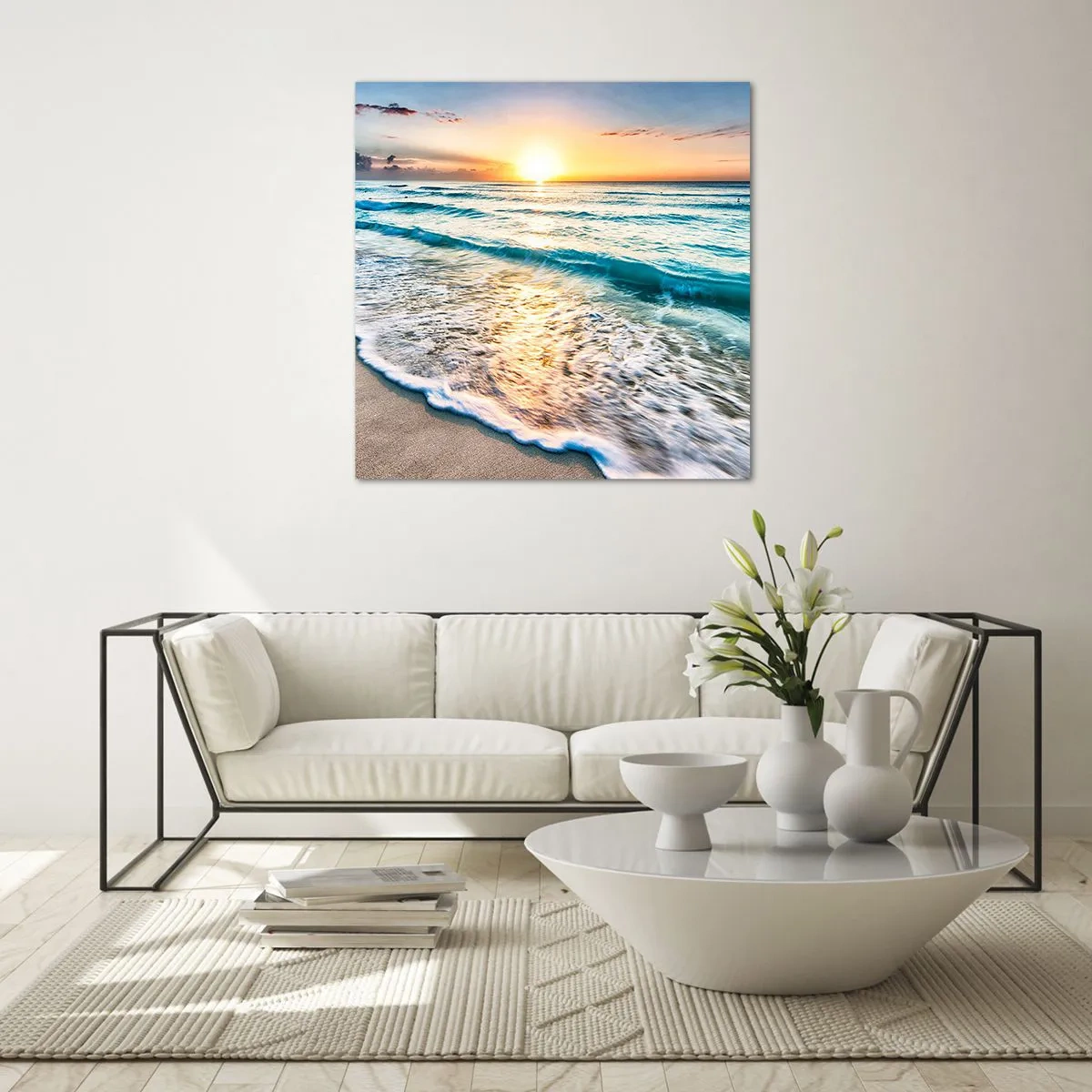 Glasbild - Bild auf glas - Ein Blick lohnt sich - 60x60 cm