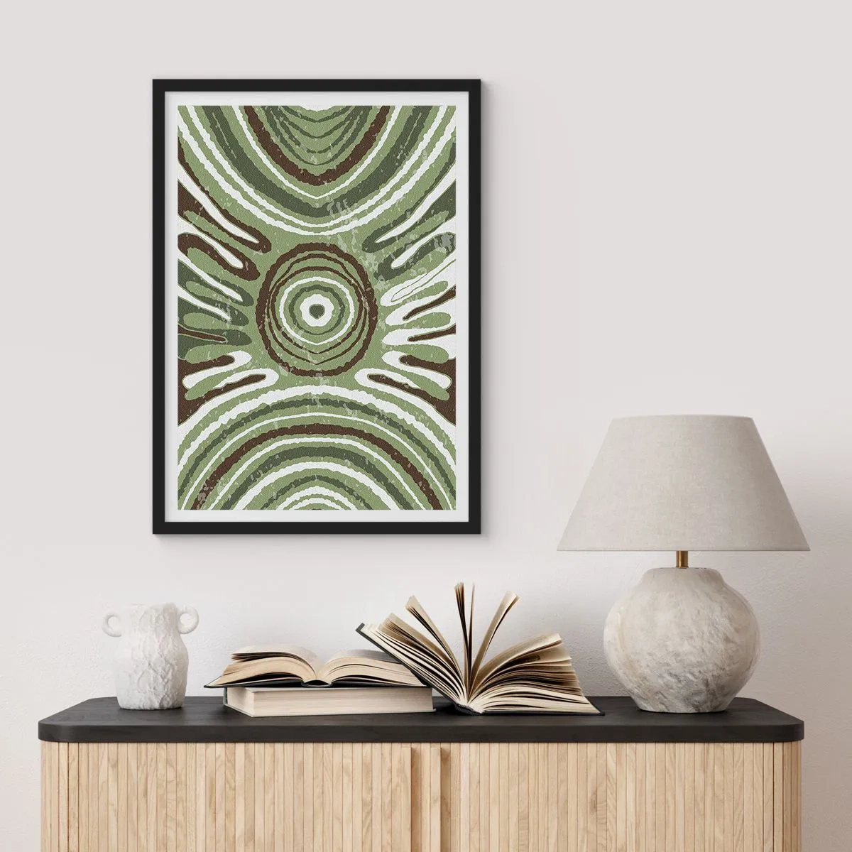 Poster in einem schwarzem Rahmen - Explosion von Emotionen - 40x50 cm