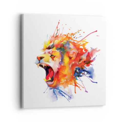 Bild auf Leinwand - Leinwandbild - Um vor Wut zu explodieren - 30x30 cm