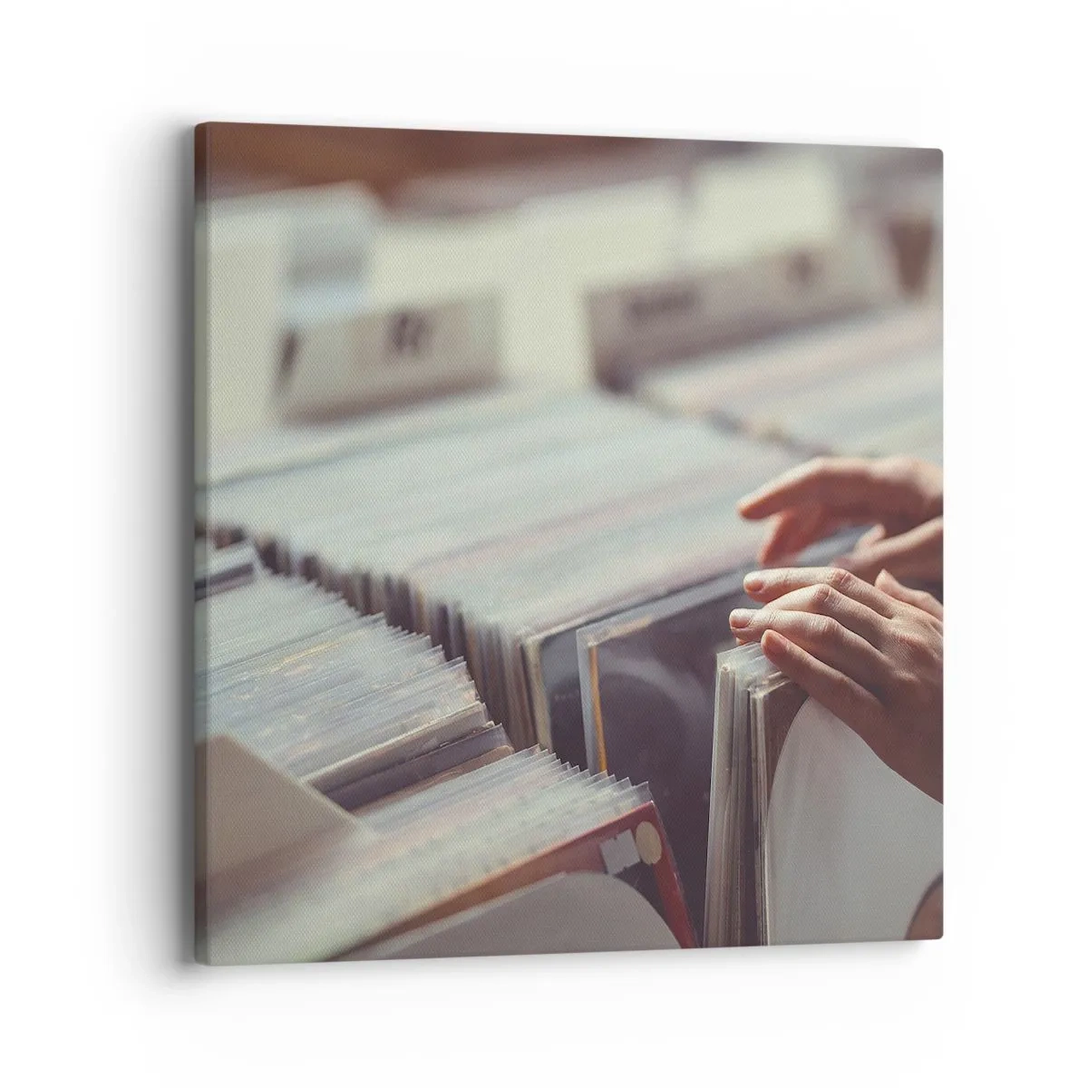 Bild auf Leinwand - Leinwandbild - Auf der Suche nach Emotionen - 40x40 cm