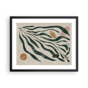 Poster in einem schwarzem Rahmen - Im Grünen - 50x40 cm