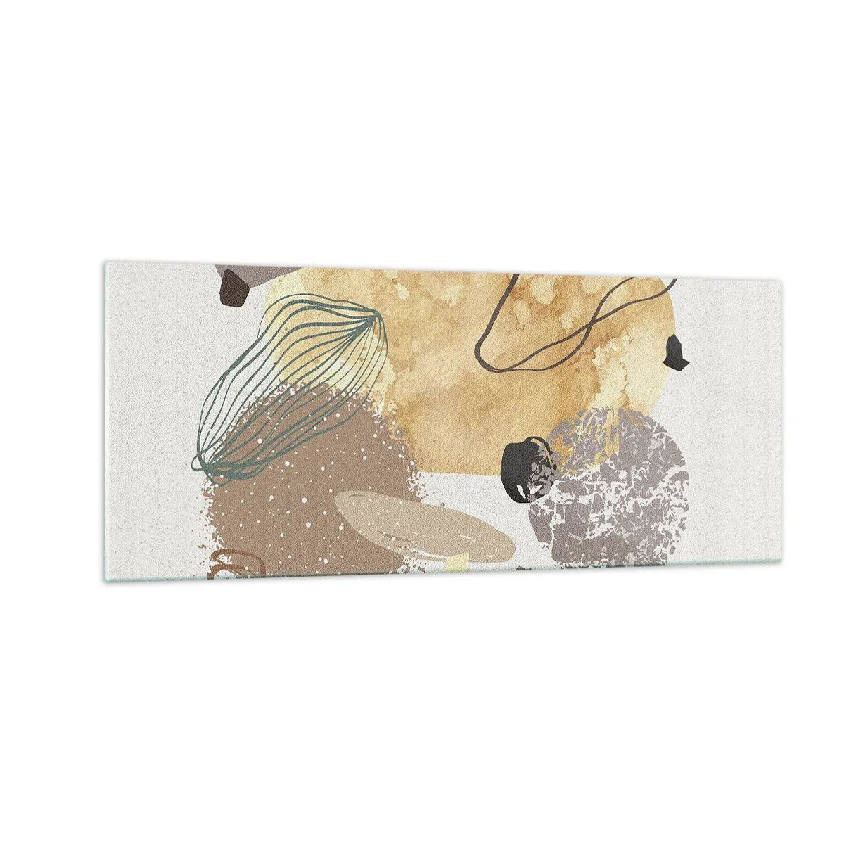 Glasbild - Bild auf glas - Angewandte Plumkologie - 100x40 cm