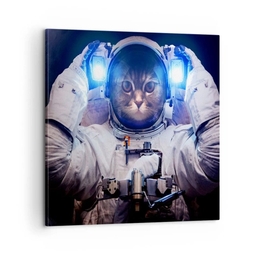 Bild auf Leinwand - Leinwandbild - Houston, du hast ein Problem - 60x60 cm