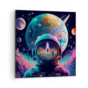 Bild auf Leinwand - Leinwandbild - Philosophen haben nicht davon geträumt - 60x60 cm