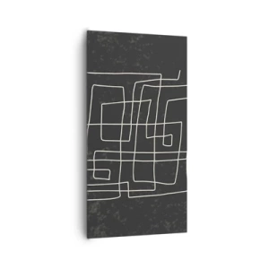 Bild auf Leinwand - Leinwandbild - Nicht so einfach - 65x120 cm