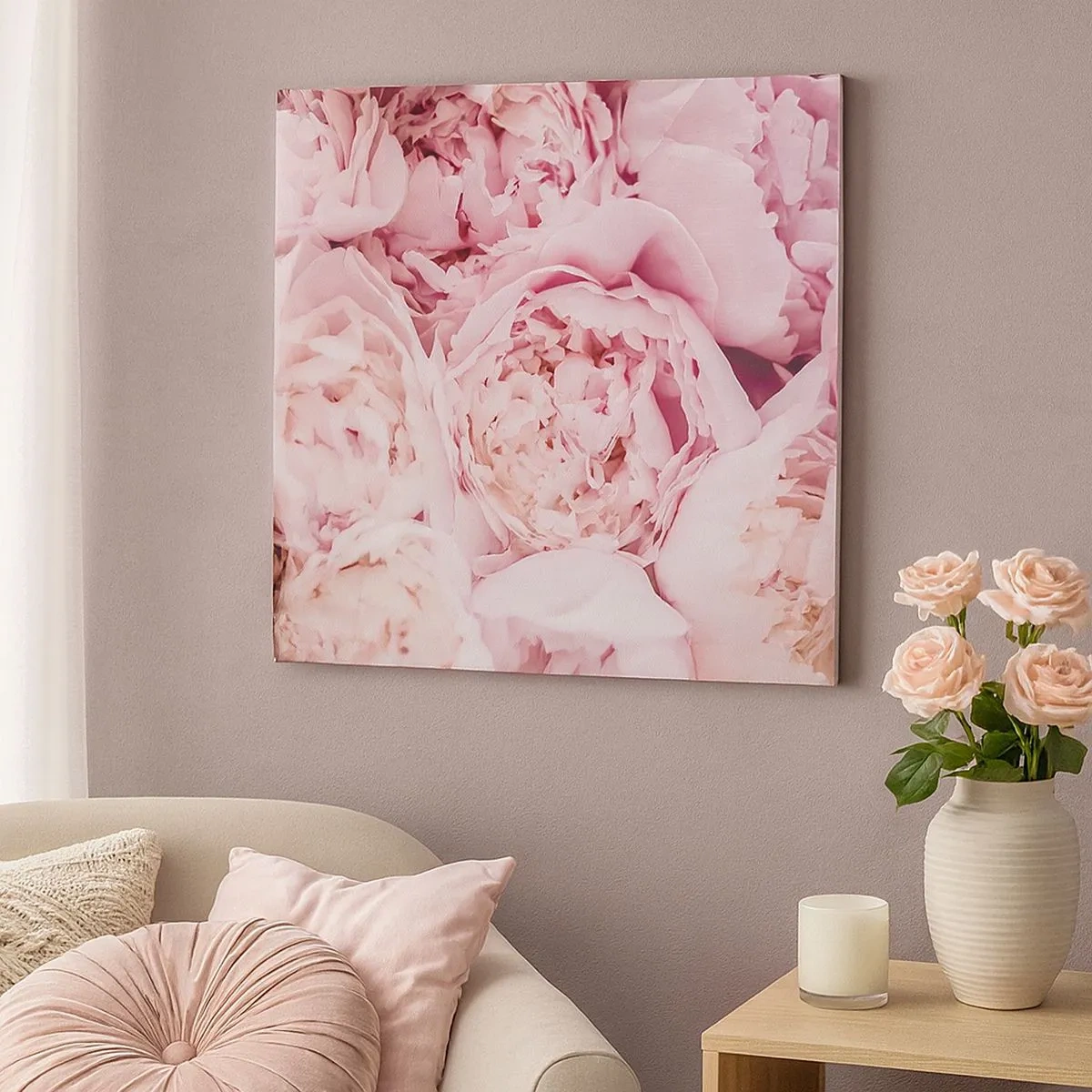 Bild auf Leinwand - Leinwandbild - Anschmiegsam und duftend - 30x30 cm