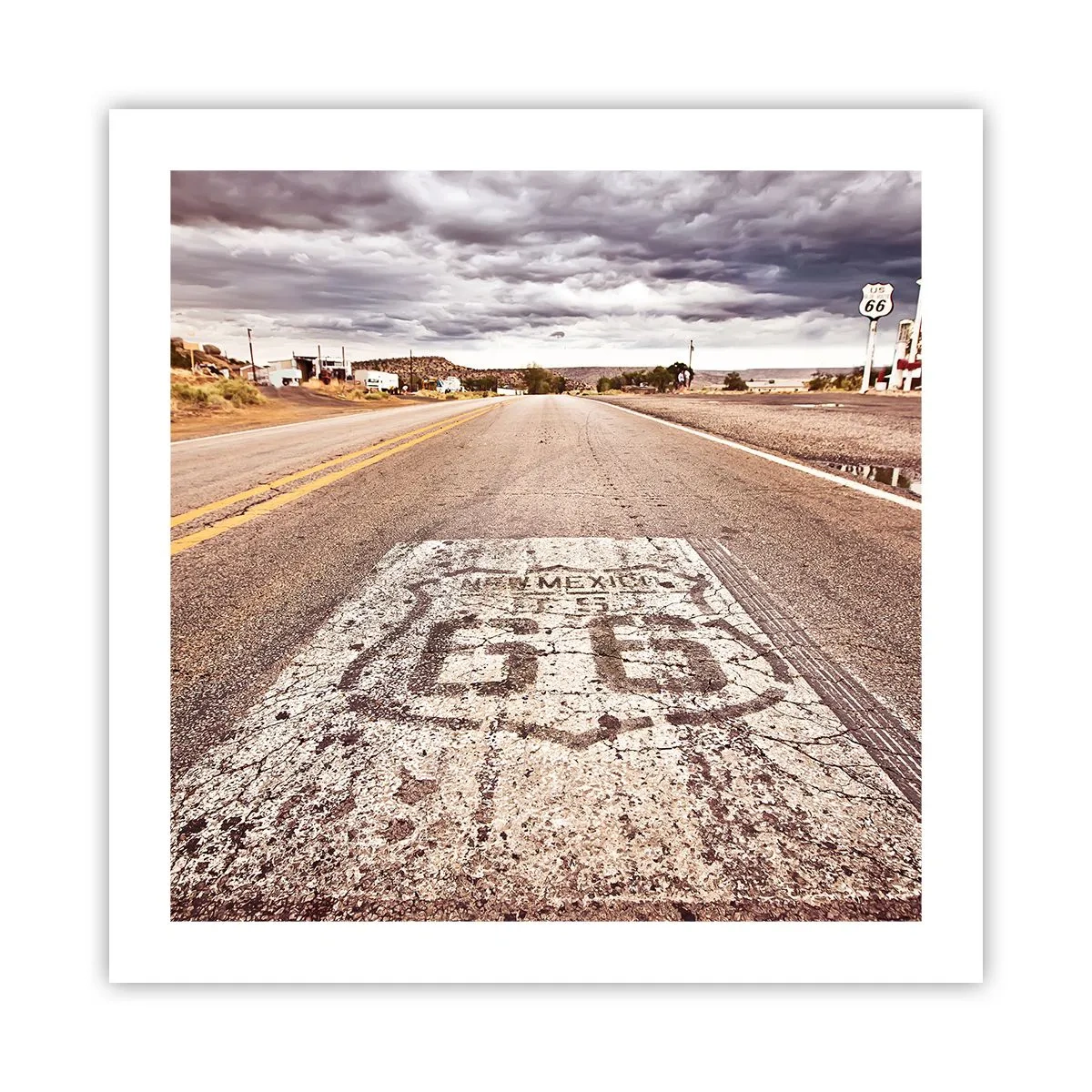 Poster - Mother Road - eine amerikanische Legende - 50x50 cm