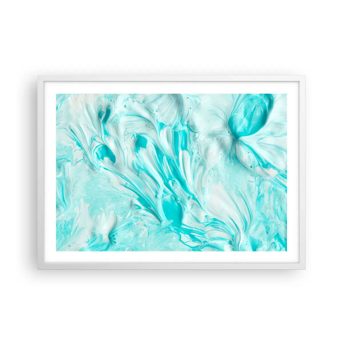 Poster in einem weißen Rahmen - Für immer zusammen - 70x50 cm