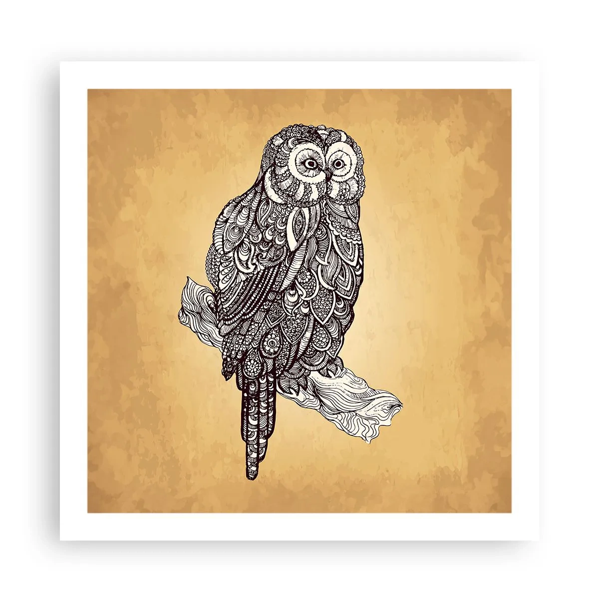 Poster - Kunstvolle Ornamente der Weisheit - 60x60 cm