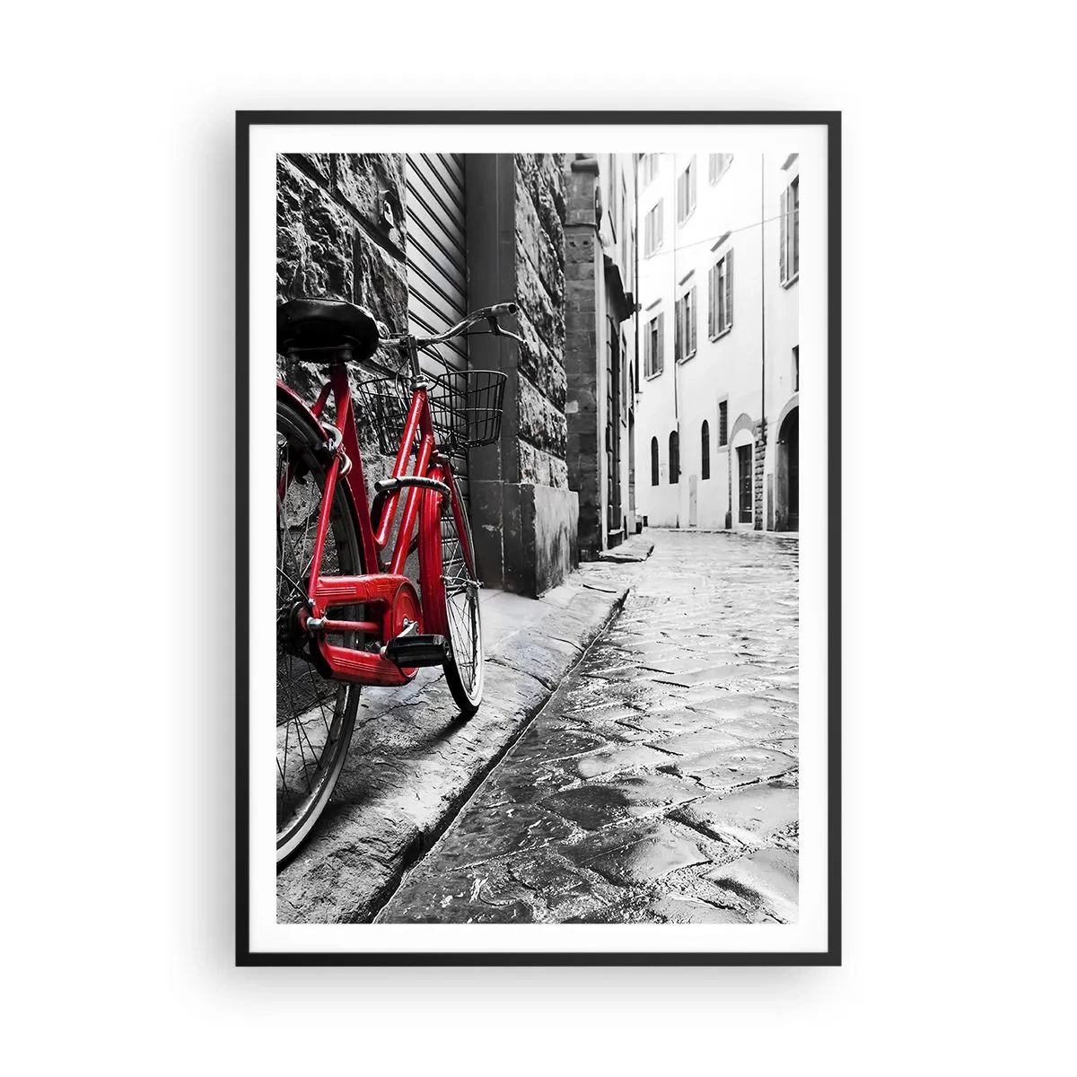 Poster in einem schwarzem Rahmen - Wahre Schönheit wird nicht alt - 70x100 cm