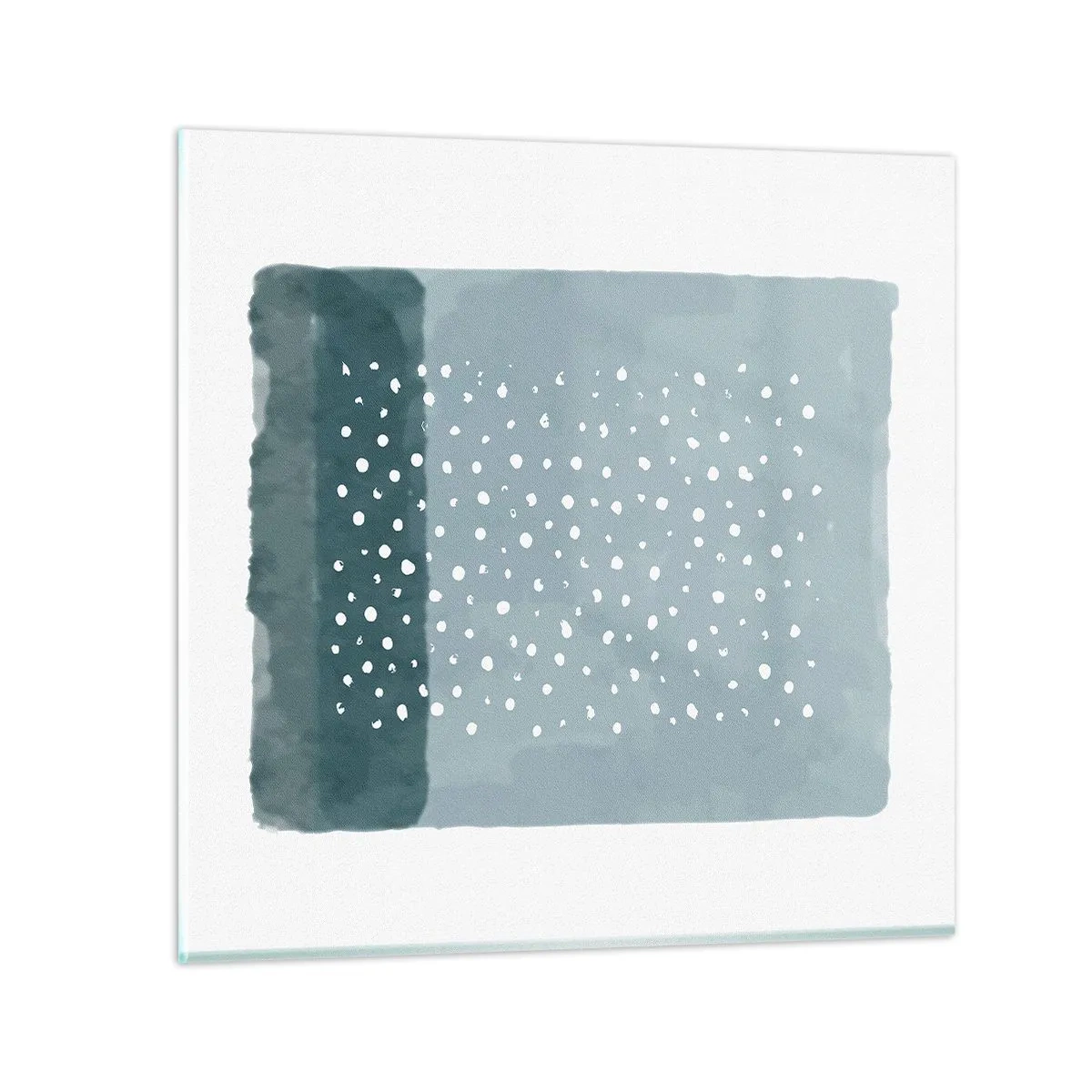 Glasbild - Bild auf glas - Auf Blau gewachsen - 70x70 cm