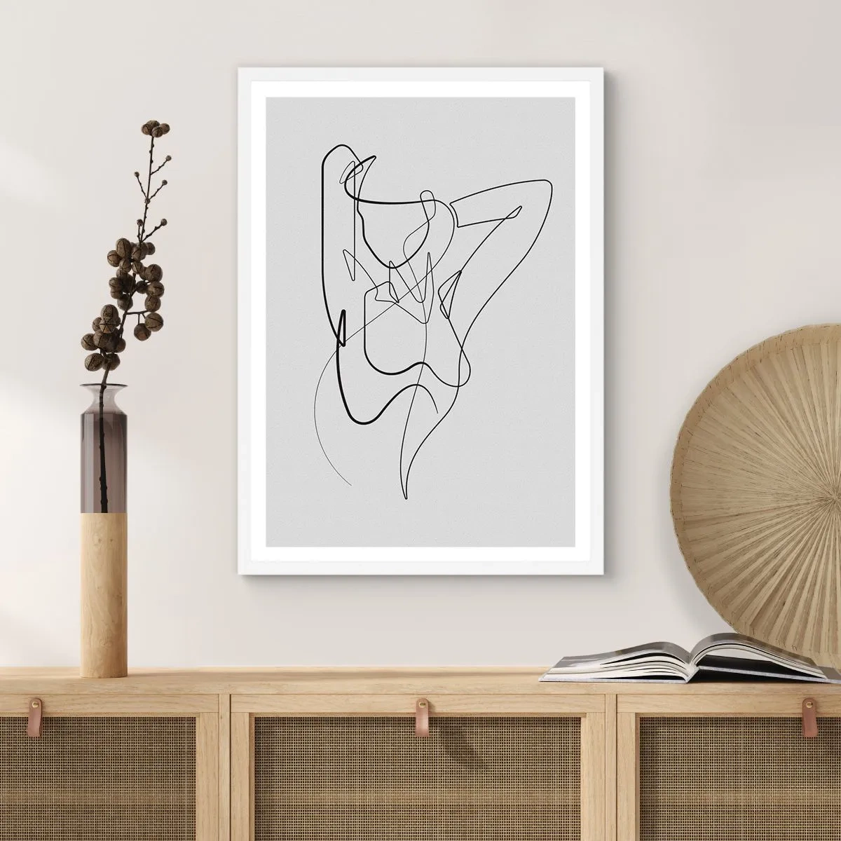 Poster in einem weißen Rahmen - So, wie du wirklich bist ... - 30x40 cm