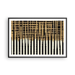 Poster in einem schwarzem Rahmen - Architektonische Abstraktion - 91x61 cm