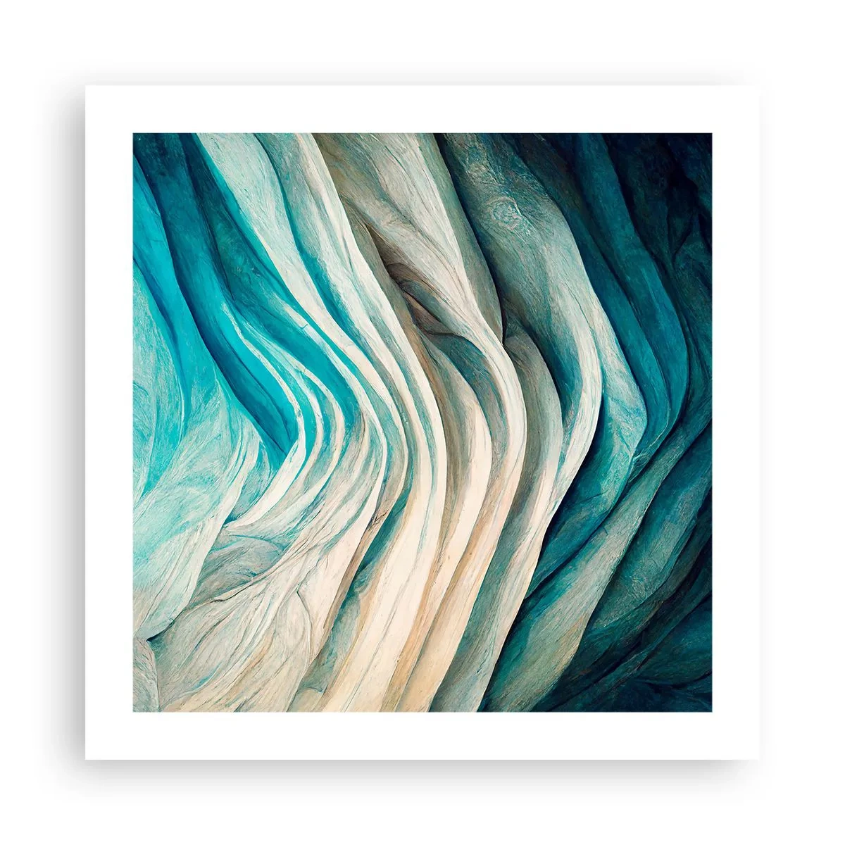 Poster - Blaue Unersättlichkeit - 50x50 cm