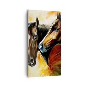 Bild auf Leinwand - Leinwandbild - Doppelt anmutig - 55x100 cm