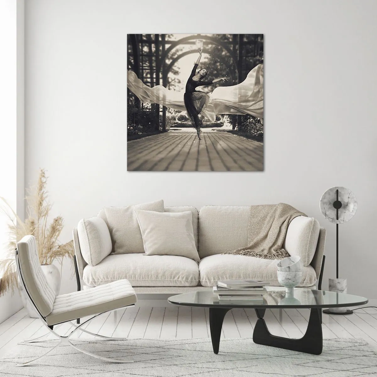 Glasbild - Bild auf glas - Der Tanz des Gartengeistes - 30x30 cm