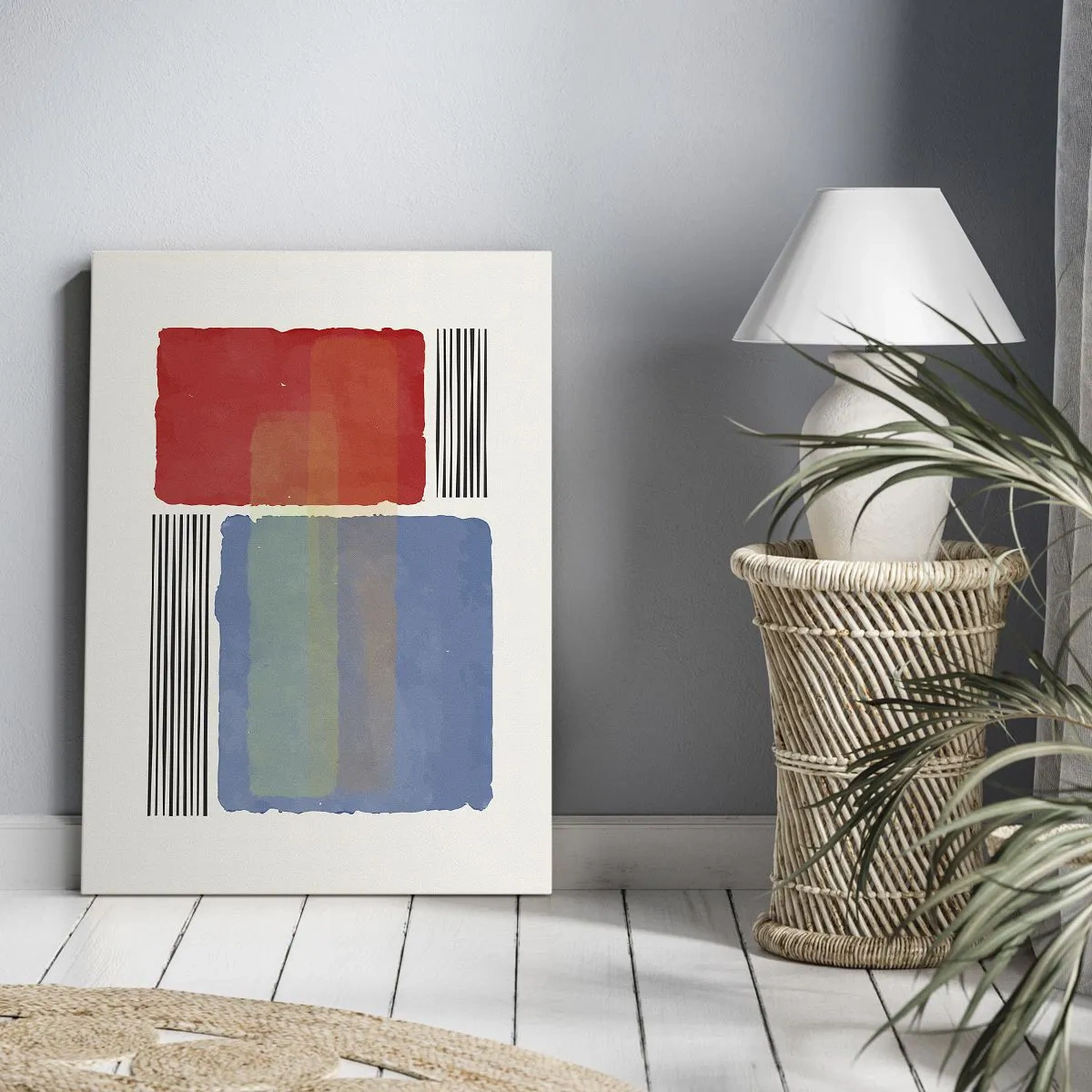 Bild auf Leinwand - Leinwandbild - Der Geist und der Buchstabe der Geometrie - 45x80 cm