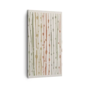 Bild auf Leinwand - Leinwandbild - Musikalische Notation von Farben - 45x80 cm