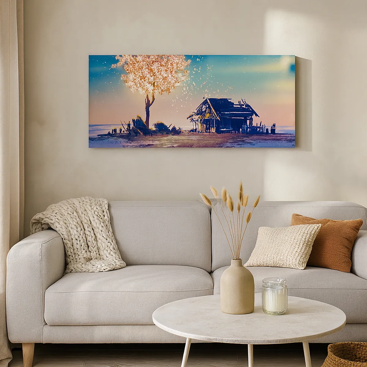 Bild auf Leinwand - Leinwandbild - Die Natur vergeht nicht - 30x30 cm