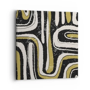 Bild auf Leinwand - Leinwandbild - Komposition: Straßen und Gassen - 40x40 cm