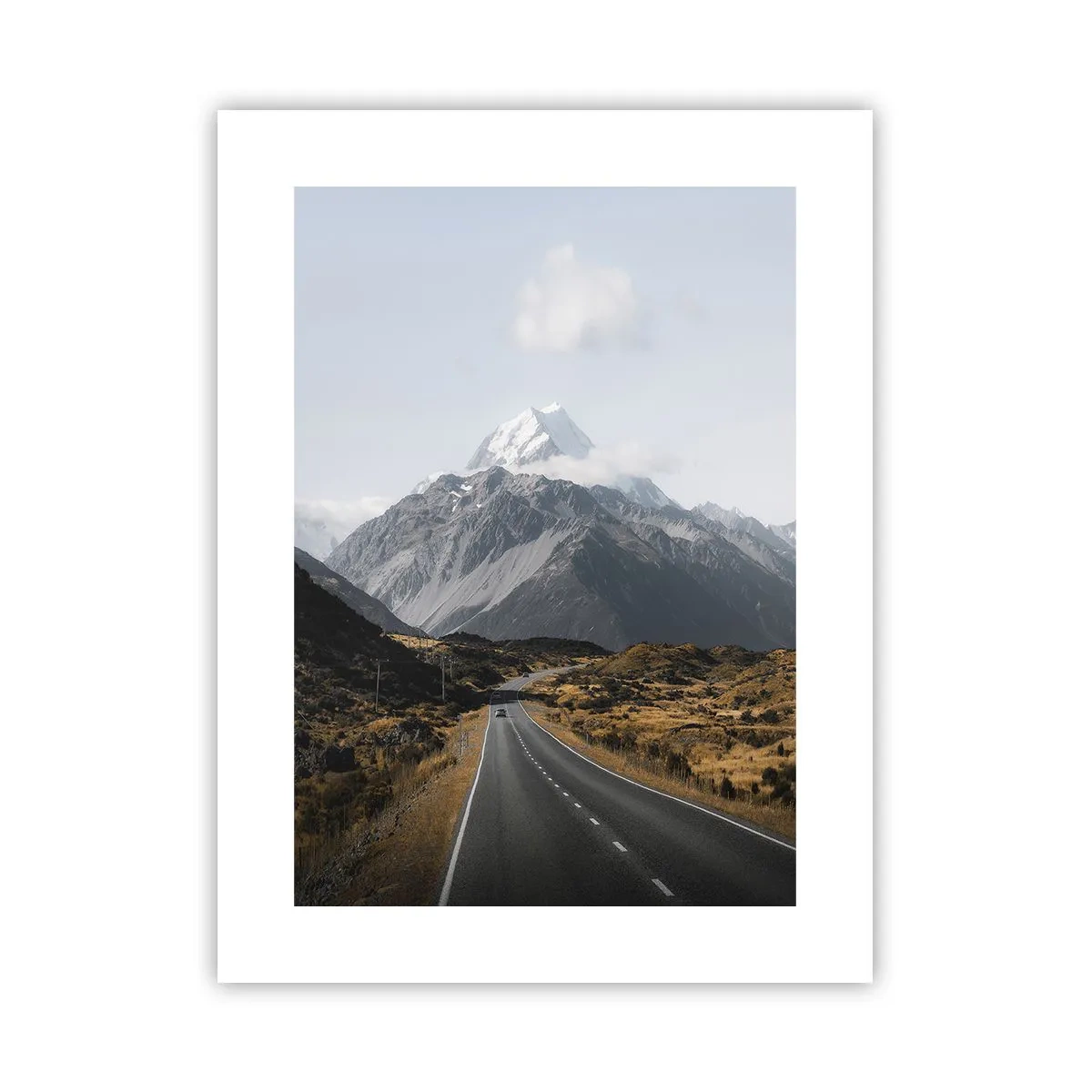 Poster - Der Weg ins Herz der Berge - 30x40 cm
