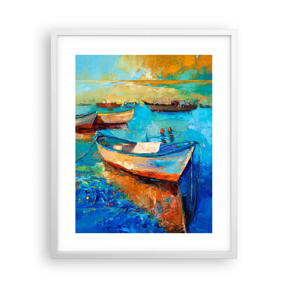 Poster in einem weißen Rahmen - In der südlichen Bucht - 40x50 cm