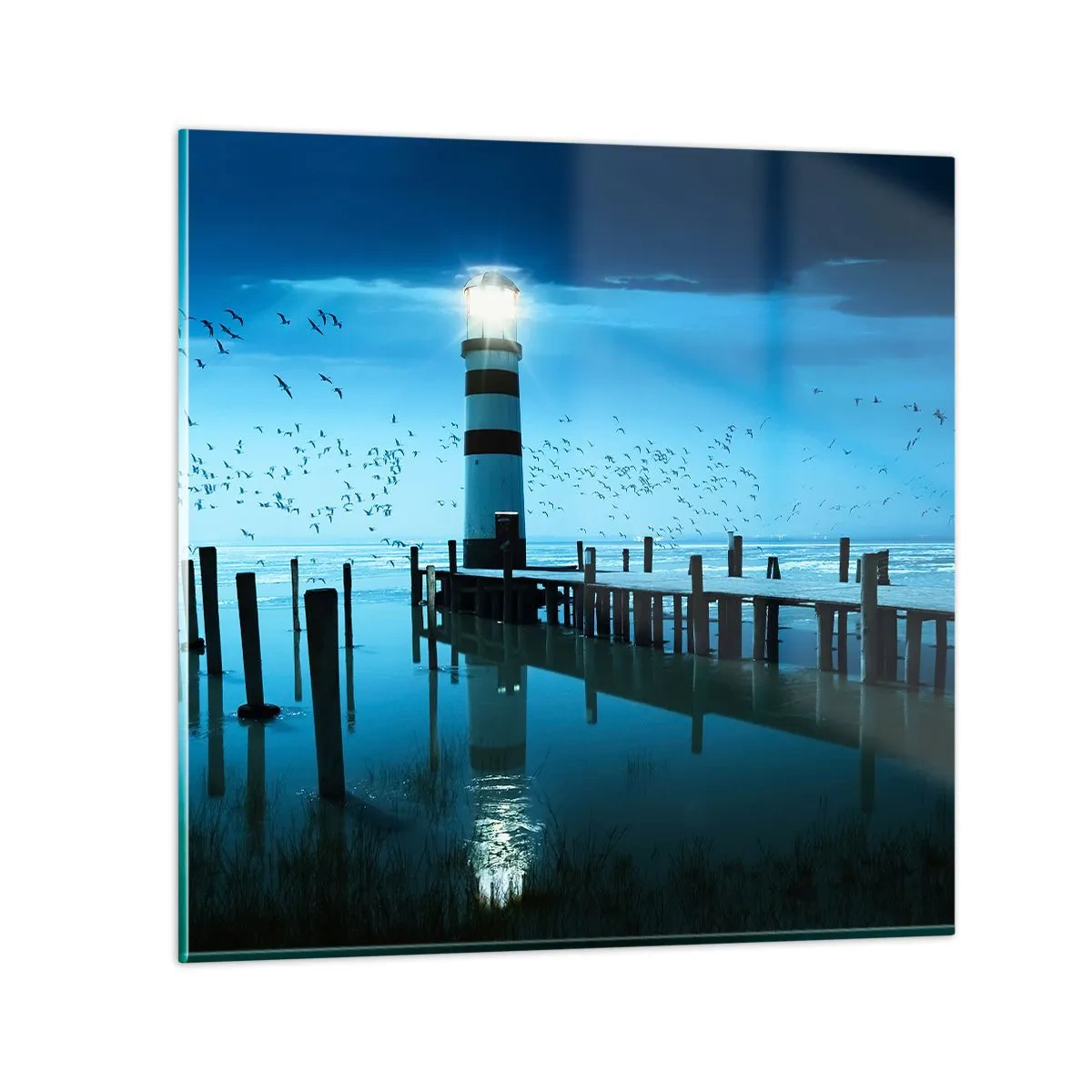 Glasbild - Bild auf glas - Und du hast keine Angst vor der Dunkelheit - 60x60 cm