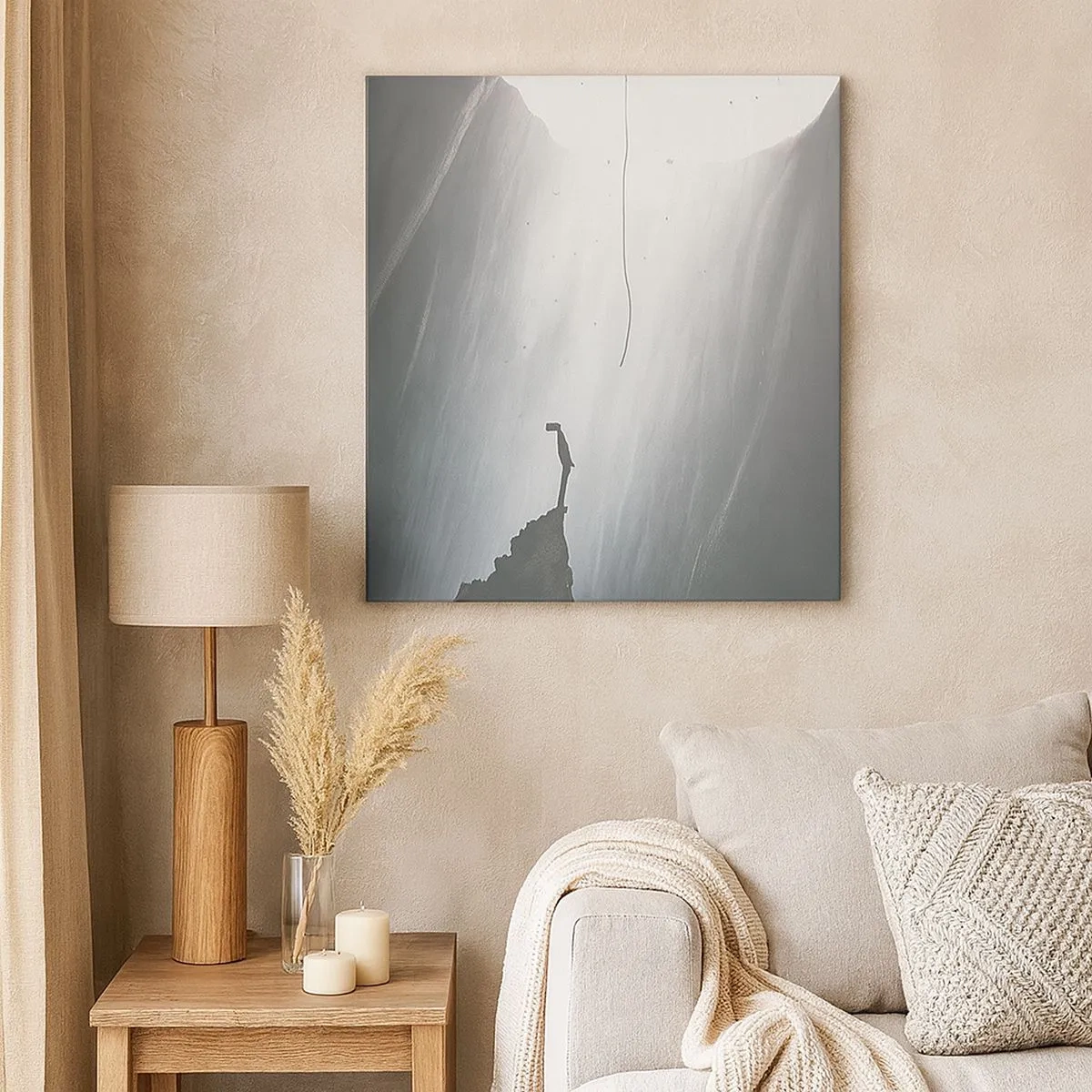 Bild auf Leinwand - Leinwandbild - Es gibt immer einen Ausweg - 30x30 cm