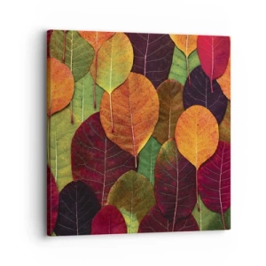 Bild auf Leinwand - Leinwandbild - Herbstmosaik - 30x30 cm