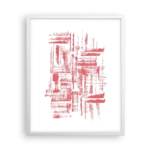 Poster in einem weißen Rahmen - Die rote Stadt - 40x50 cm