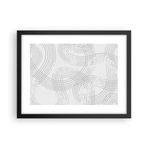 Poster in einem schwarzem Rahmen - Es gibt keinen einfachen Weg - 40x30 cm