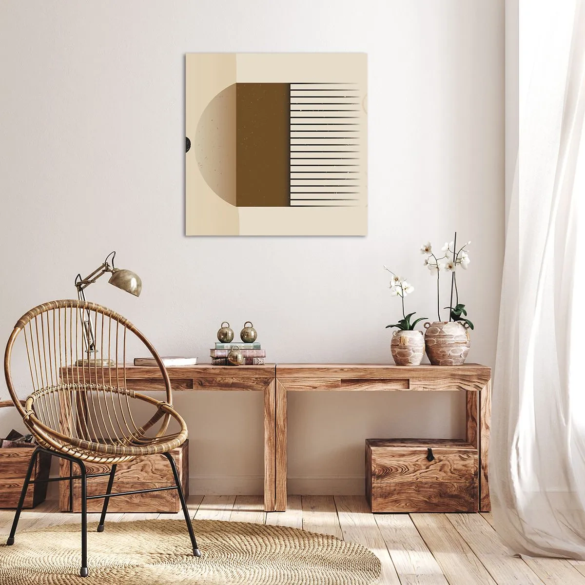 Bild auf Leinwand - Leinwandbild - Verschiedene Staaten - 70x70 cm