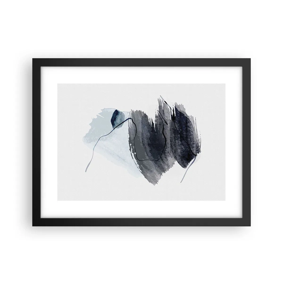 Poster in einem schwarzem Rahmen - Intensität und Bewegung - 40x30 cm