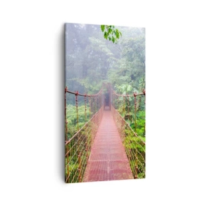 Bild auf Leinwand - Leinwandbild - Über den Kronen aufgehängt - 45x80 cm